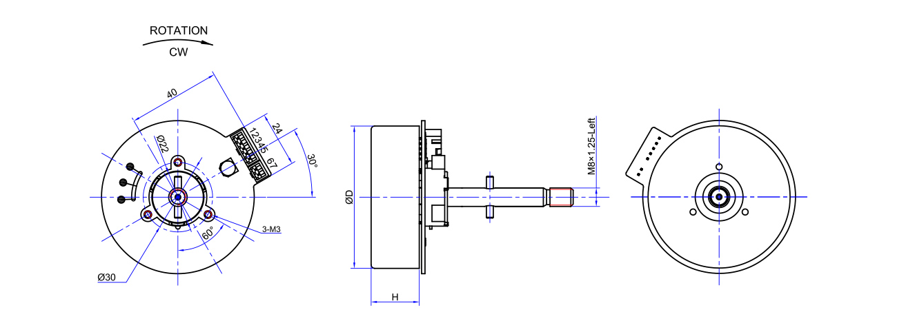 無(wú)刷直流電機(jī)RB52系列-正出軸外形圖.jpg